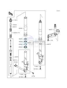 ZX 750 P [NINJA ZX-7R] (P1-P4) [NINJA ZX-7R] drawing OPTIONAL PARTS-- ZX-7RR FRONT FORK- -