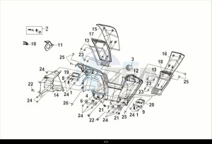 MAXSYM TL 508 (TL50W2-EU) (M2) drawing FR. INNER BOX / MAXSYM TL 508 (TL50W2-EU) (M2)