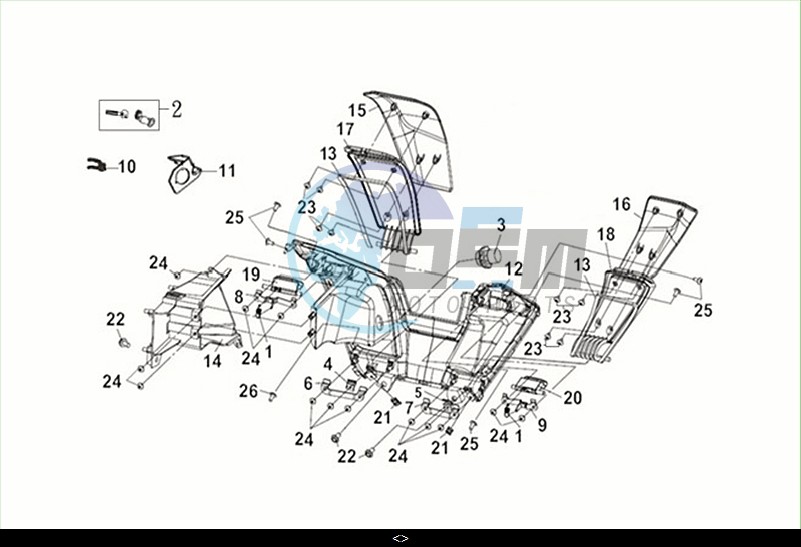 FR. INNER BOX / MAXSYM TL 508 (TL50W2-EU) (M2)