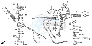 TRX300FW FOURTRAX 300 4X4 drawing HANDLE SWITCH