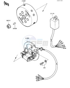 KX 500 A [KX500] (A2) [KX500] drawing GENERATOR -- 84 A2- -