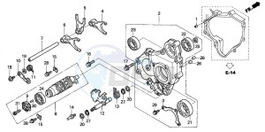 ST1300A drawing GEARSHIFT DRUM