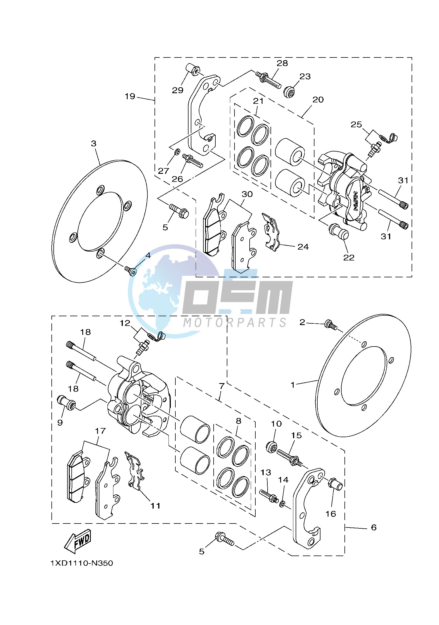 FRONT BRAKE CALIPER