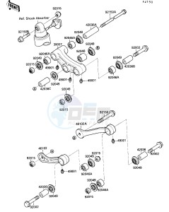 ZX 1000 B [NINJA ZX-10] (B3) [NINJA ZX-10] drawing REAR SUSPENSION