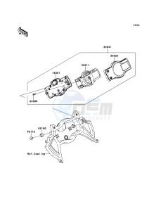 VERSYS KLE650CCF XX (EU ME A(FRICA) drawing Meter(s)