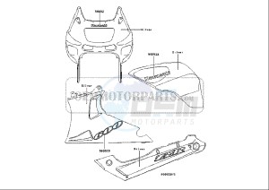 ZZR 600 (EU) drawing DECALS ZX600 E12H SILVER