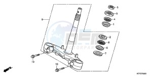 SH125C drawing STEERING STEM