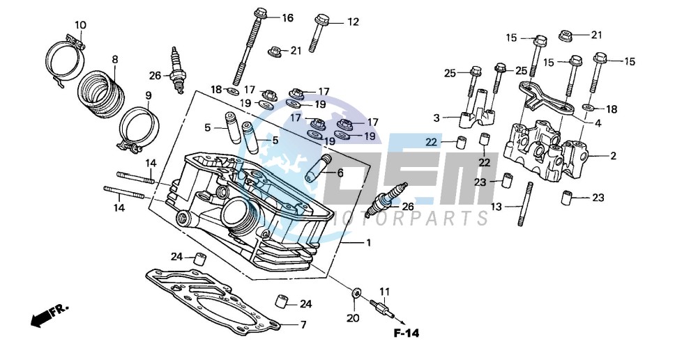 REAR CYLINDER HEAD