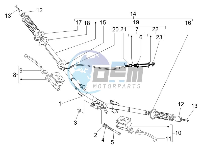 Handlebars - Master cilinder