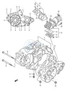 RM250 (E28) drawing CRANKCASE