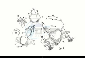 SYMPHONY ST 50 (XL05W1-EU) (E5) (M1) drawing HANDLE COVER - HEAD LIGHT