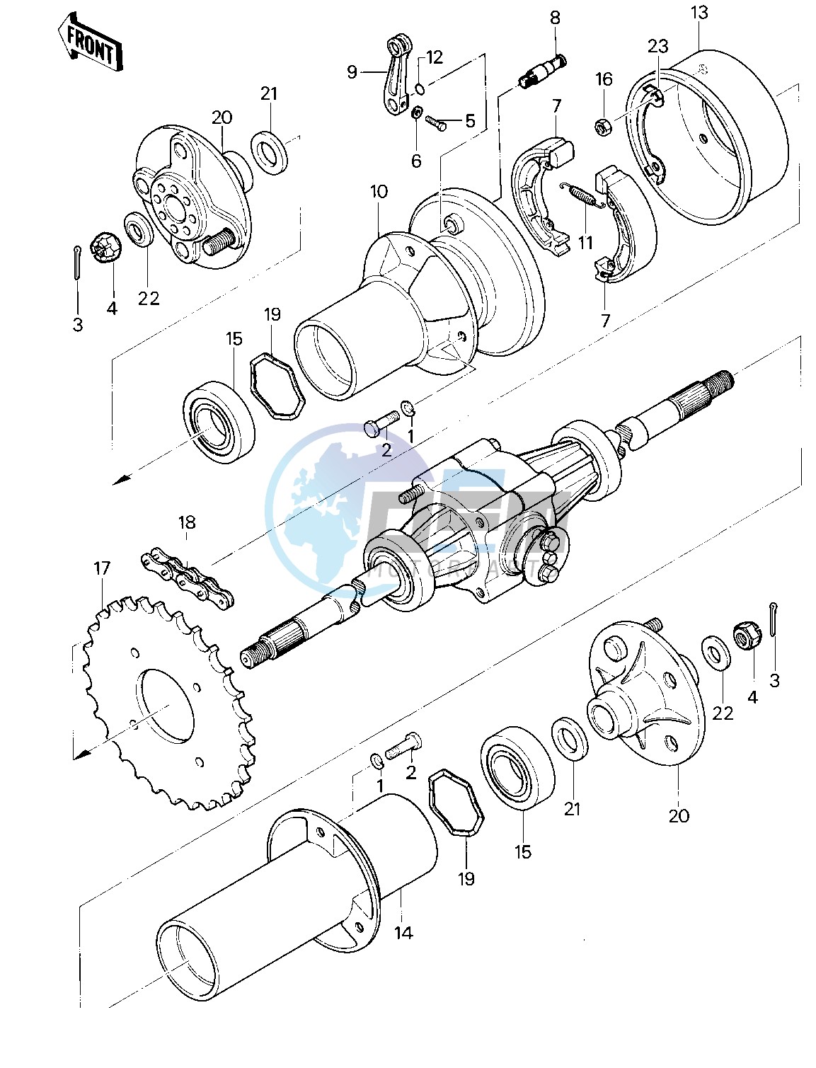 REAR BRAKE_CHAIN -- 83 KLT200-A4_A4A- -