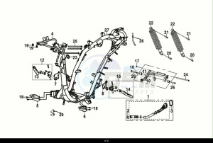 JET 14 200i (XC20W2-EU) (E5) (M1) drawing FRAME BODY - ENGINE MOUNT