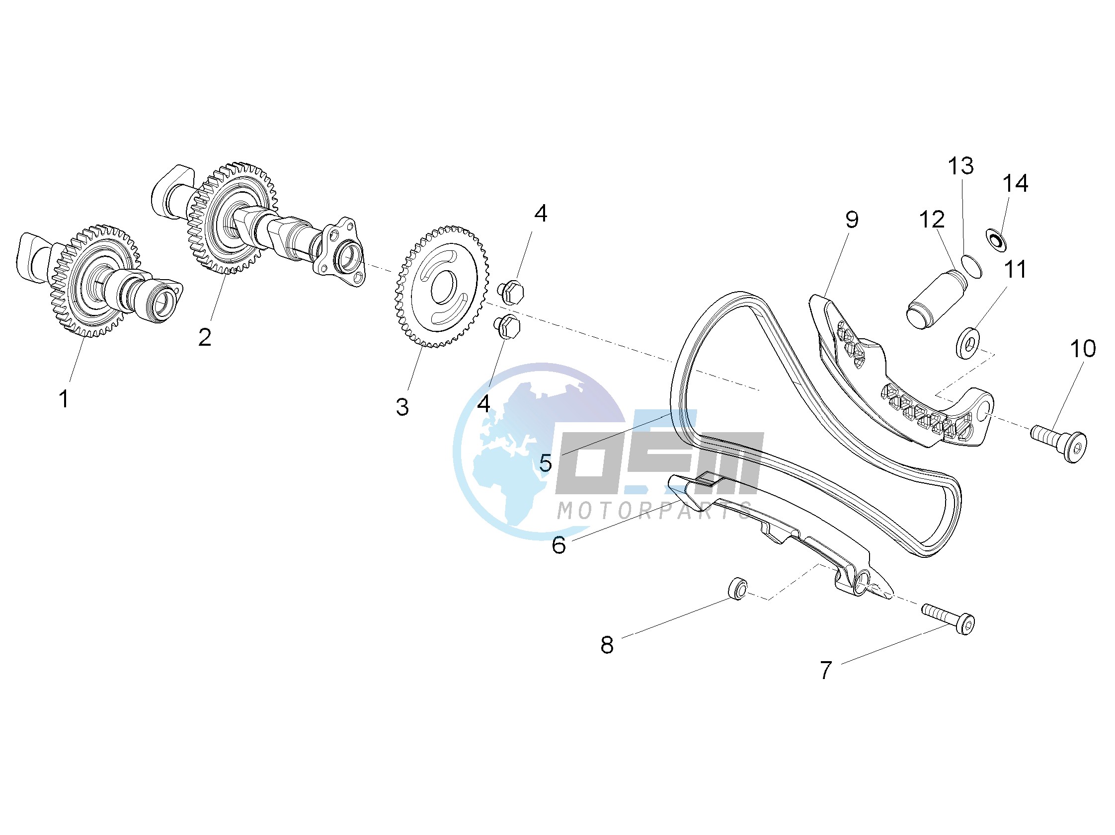 Front cylinder timing system