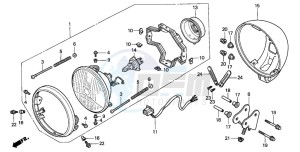 CMX250C REBEL drawing HEADLIGHT(CMX250C1/2/3)