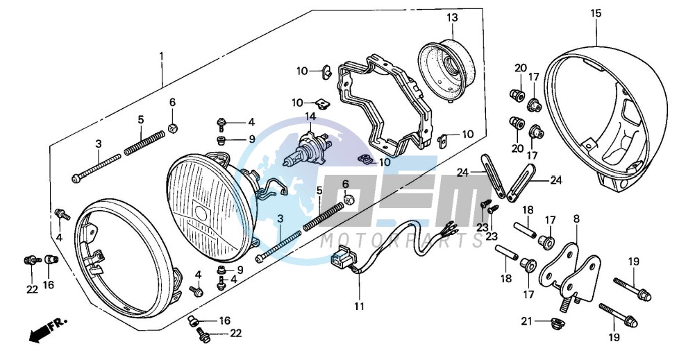 HEADLIGHT(CMX250C1/2/3)