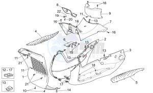 Scarabeo 250 Light e3 drawing Central body