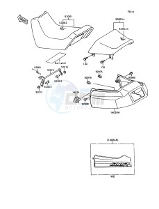 ZX 600 C [NINJA 600R] (C10) [NINJA 600R] drawing SEAT