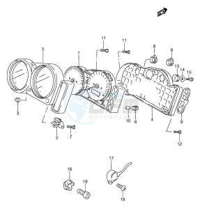 RGV250 (E1) drawing SPEEDOMETER