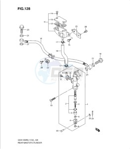 GSX1300R drawing REAR MASTER CYLINDER