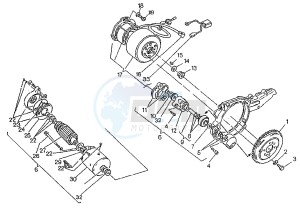 MITO EVOL.125 drawing FLYWHEEL-STARTING MOTOR FACIND