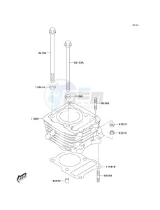 KLX 125 B [KLX125L] (B1-B3) [KLX125L] drawing CYLINDER