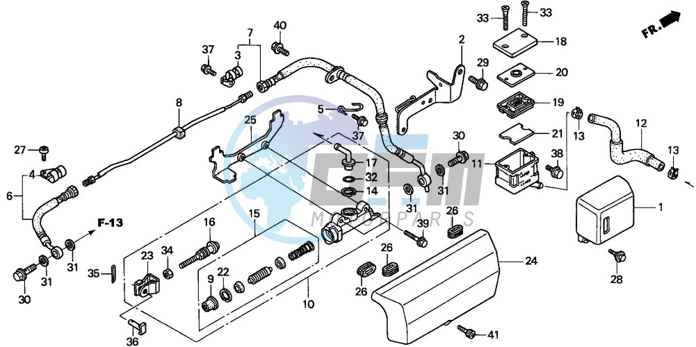 REAR BRAKE MASTER CYLINDER