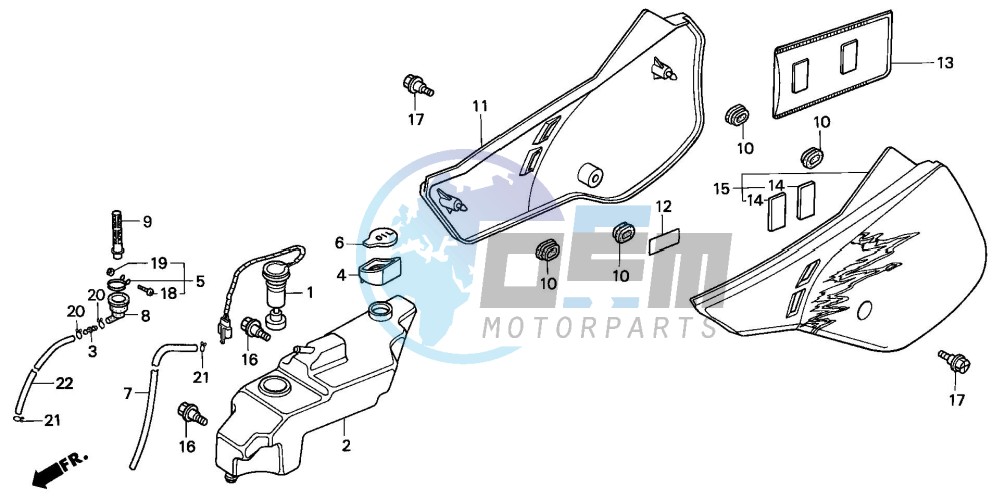 SIDE COVER/OIL TANK