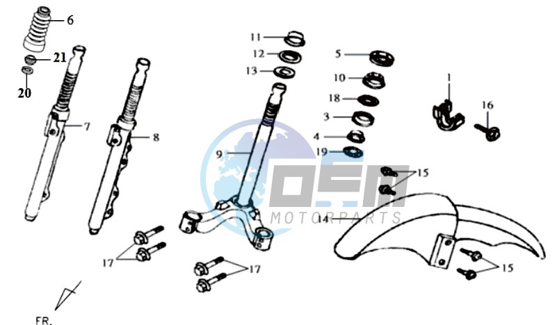 FRONT FORK/ FRONT FENDER