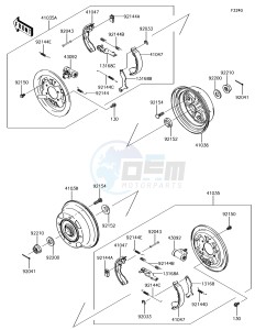 MULE SX KAF400JJF EU drawing Rear Hub