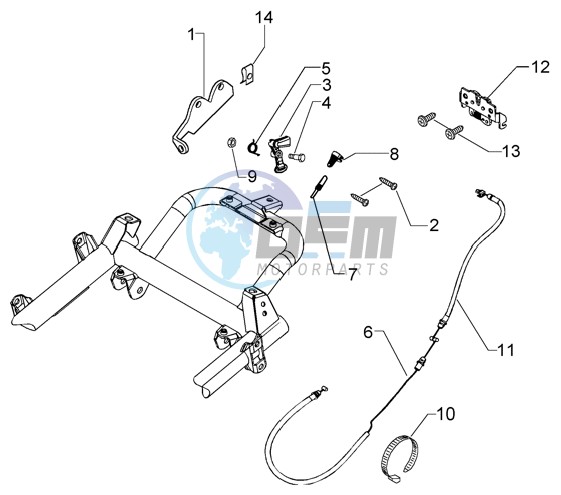 Saddle unlock control