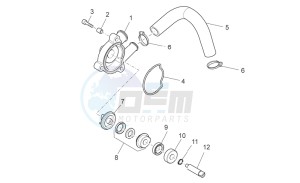 Scarabeo 125-200 Light carb. drawing Water pump