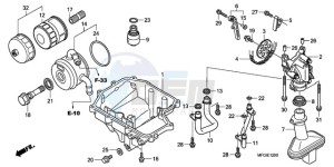 CB600F3A Europe Direct - (ED / ST) drawing OIL PAN/OIL PUMP