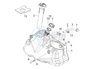 X Evo 250 Euro 3 drawing Fuel tank