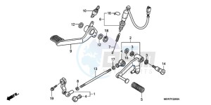 NT700VA F drawing PEDAL