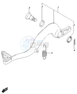 RM-Z450 drawing BRAKE PEDAL