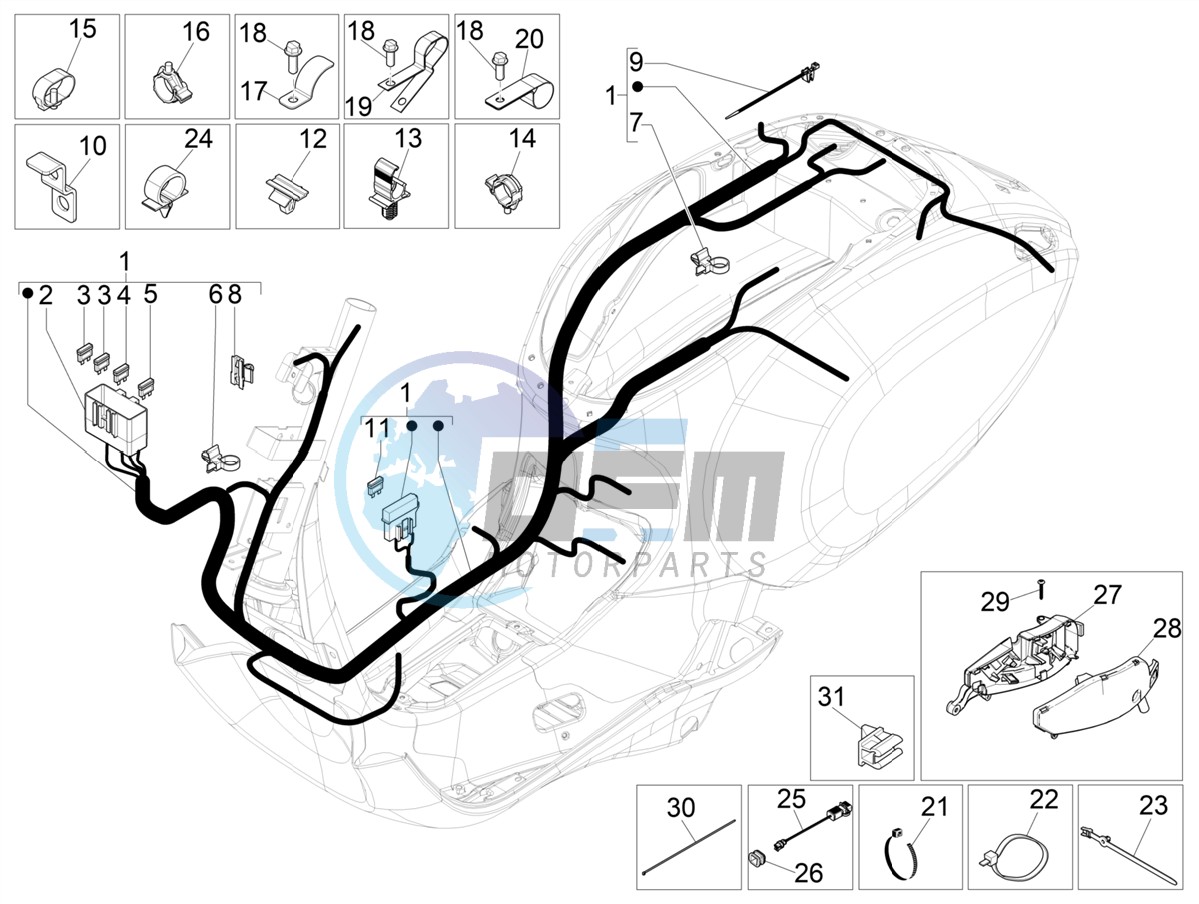 Main cable harness