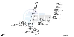 FJS400D9 Europe Direct - (ED) drawing STEERING STEM