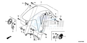 NC700XAC drawing FRONT FENDER