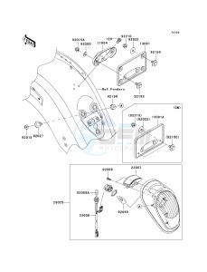 VN 2000 G [VULCAN 2000] (8F-9F) 0G9F drawing TAILLIGHT-- S- -