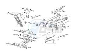 SENDA HYP DRD EVO LIMITED EDITION - 50 CC EU2 drawing SWING ARM - SHOCK ABSORBER