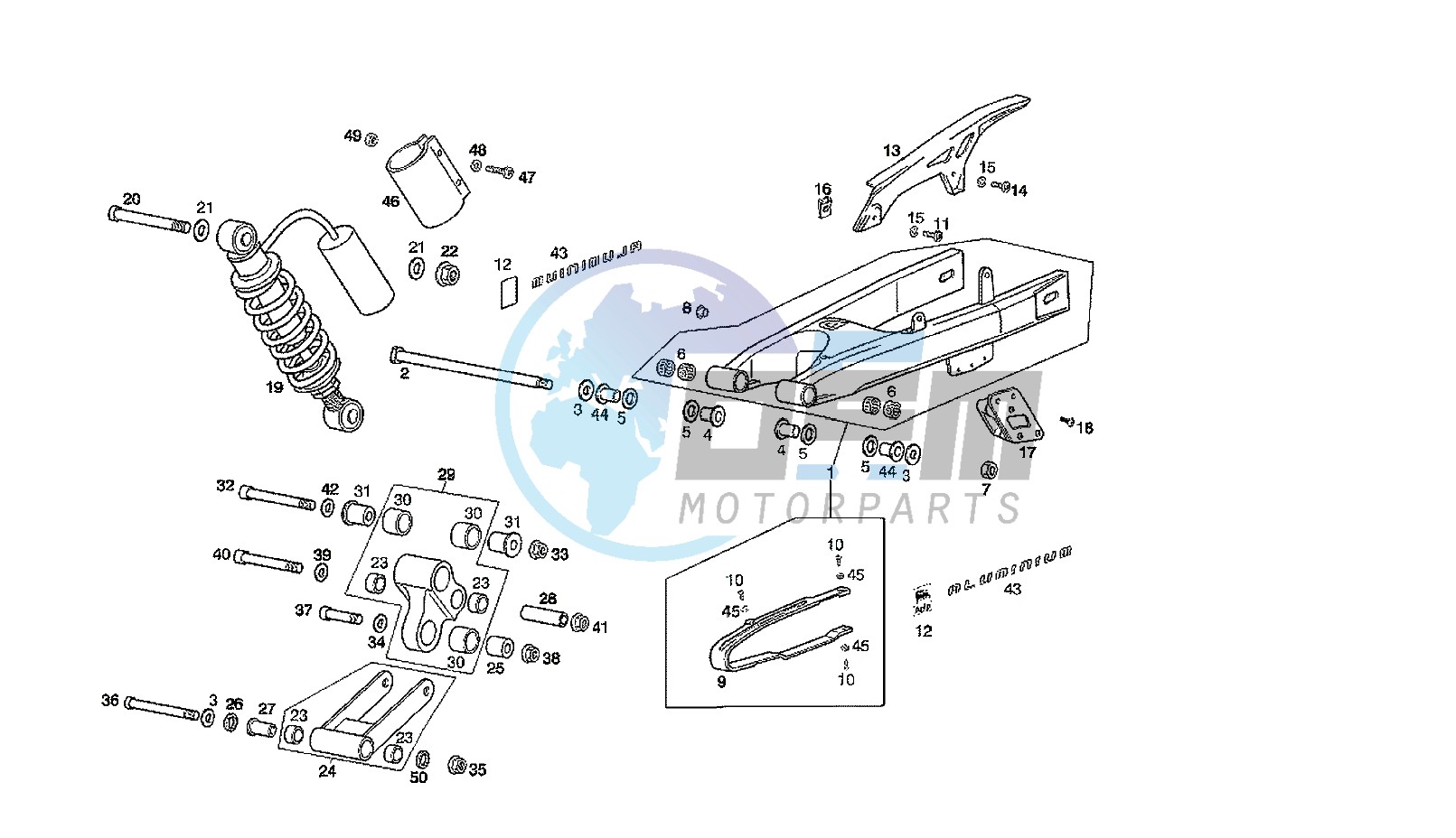 SWING ARM - SHOCK ABSORBER