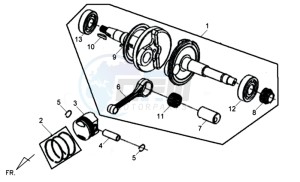 CELLO 50 drawing CRANKSHAFT