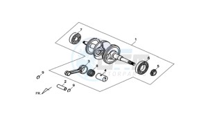 SYMPHONY ST 125 drawing CRANKSHAFT