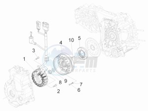 GTS 250 ie China drawing Flywheel magneto