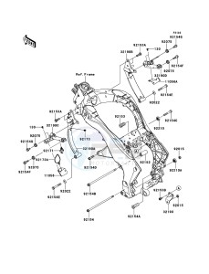 Z1000SX ZX1000GCF FR GB XX (EU ME A(FRICA) drawing Engine Mount