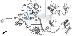 CBR600FR drawing WIRE HARNESS (2)