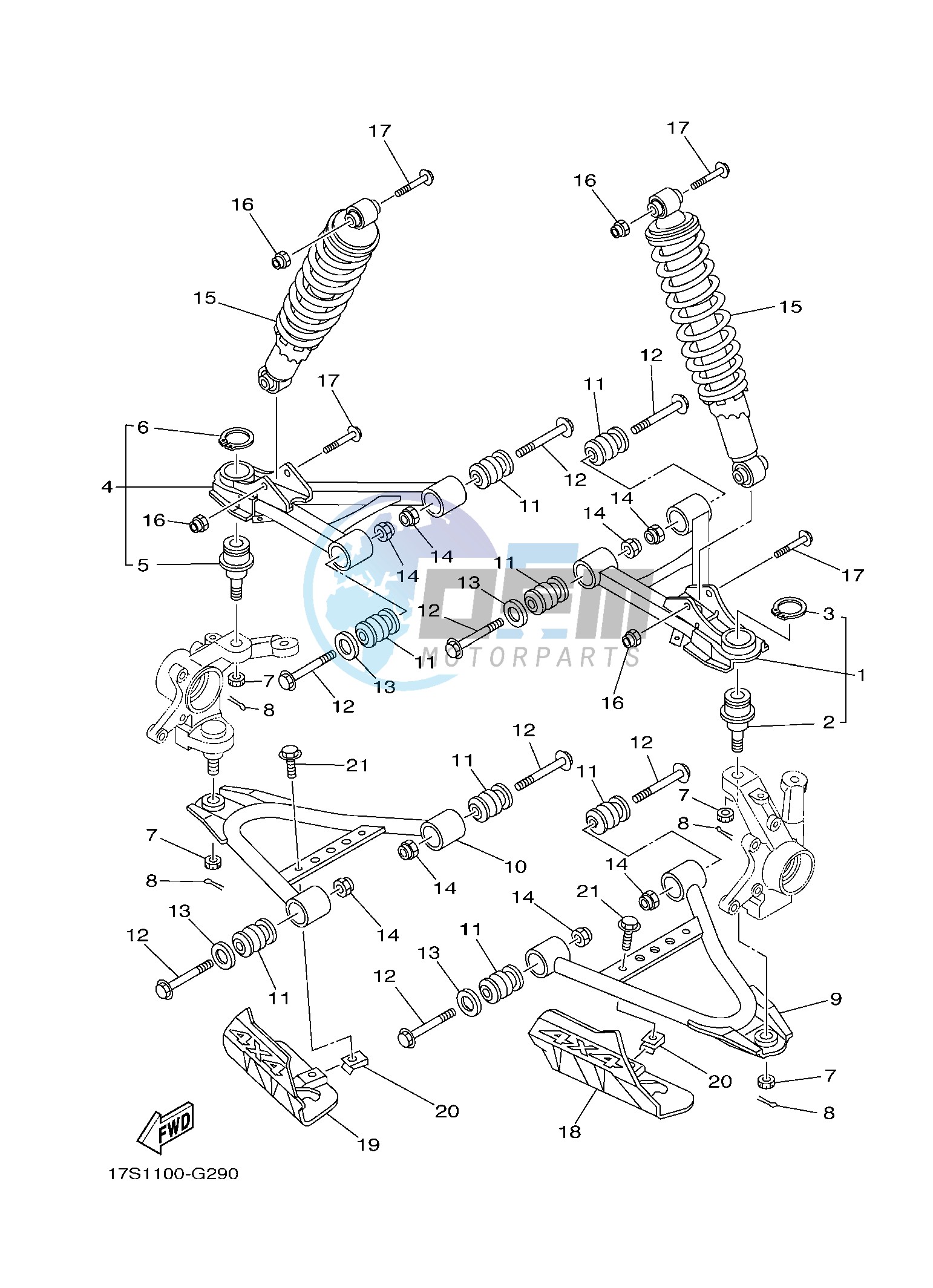 FRONT SUSPENSION & WHEEL