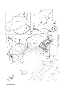 NS50N NITRO NAKED (1PL6 1PL6) drawing SEAT & CARRIER