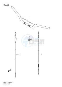 RM85 (P19) drawing HANDLEBAR